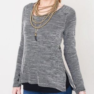 Red Haute Gray Sweater